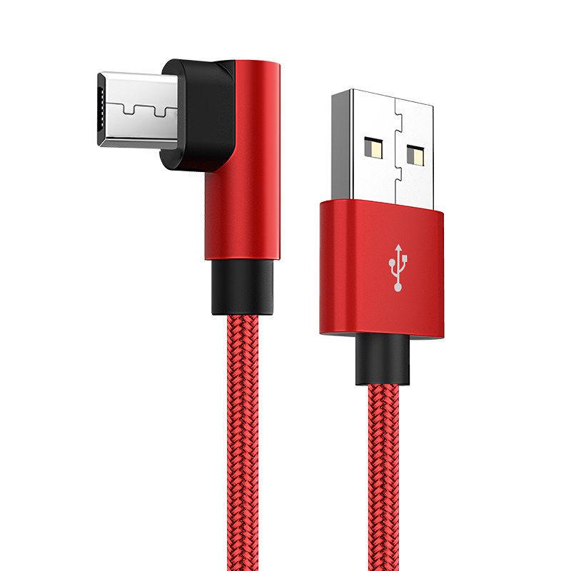 120W Fast Charging Micro USB Cable with Angled Connector for Android, Huawei, Vivo, Oppo, and Meizu Phones