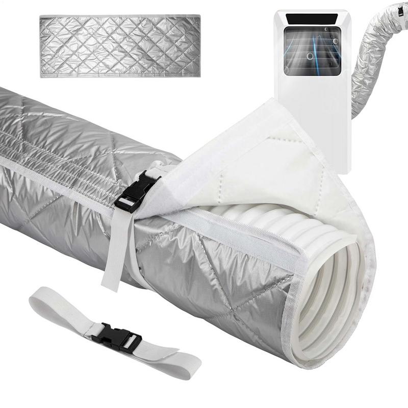 AC Insulated Hose Cover Portable Air Conditioner Hose Cover Reusable Insulated Hoses Duct Vent Cover Air Conditioner Parts