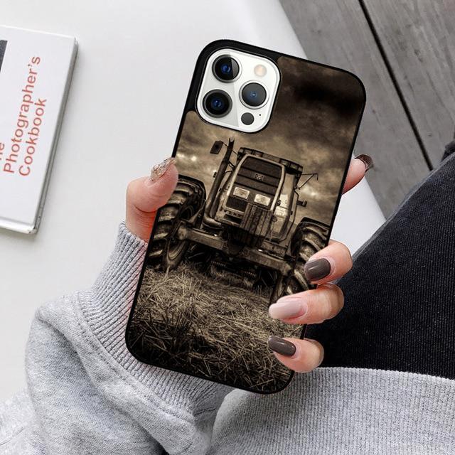 

Farm Vehicle Tractor Phone Case Back Cover For iPhone 17 Air 16 15 14 13 Pro Max 12 Max Plus 11 Pro Max Coque iPhone 13