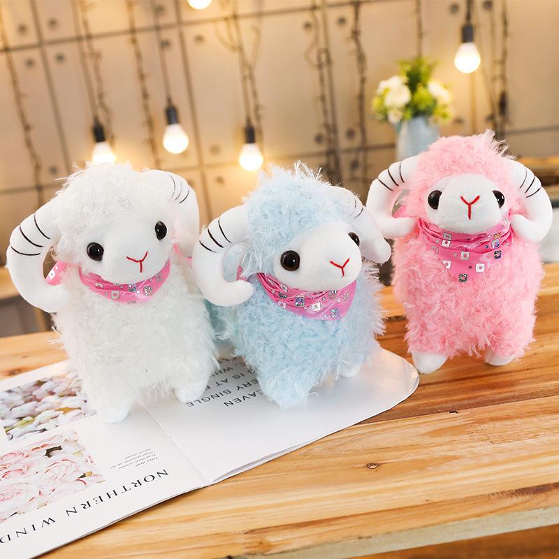 Cute simulation sheep doll doll lamb plush toy girl children girl gift cute birthday gift