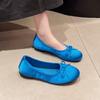 Fashion Newest Designer Slip On Women Silks Flats Shoes Fashion Butterfly-knot Ladies Outdoor Comfort Soft Sole Mary Jane Shoes