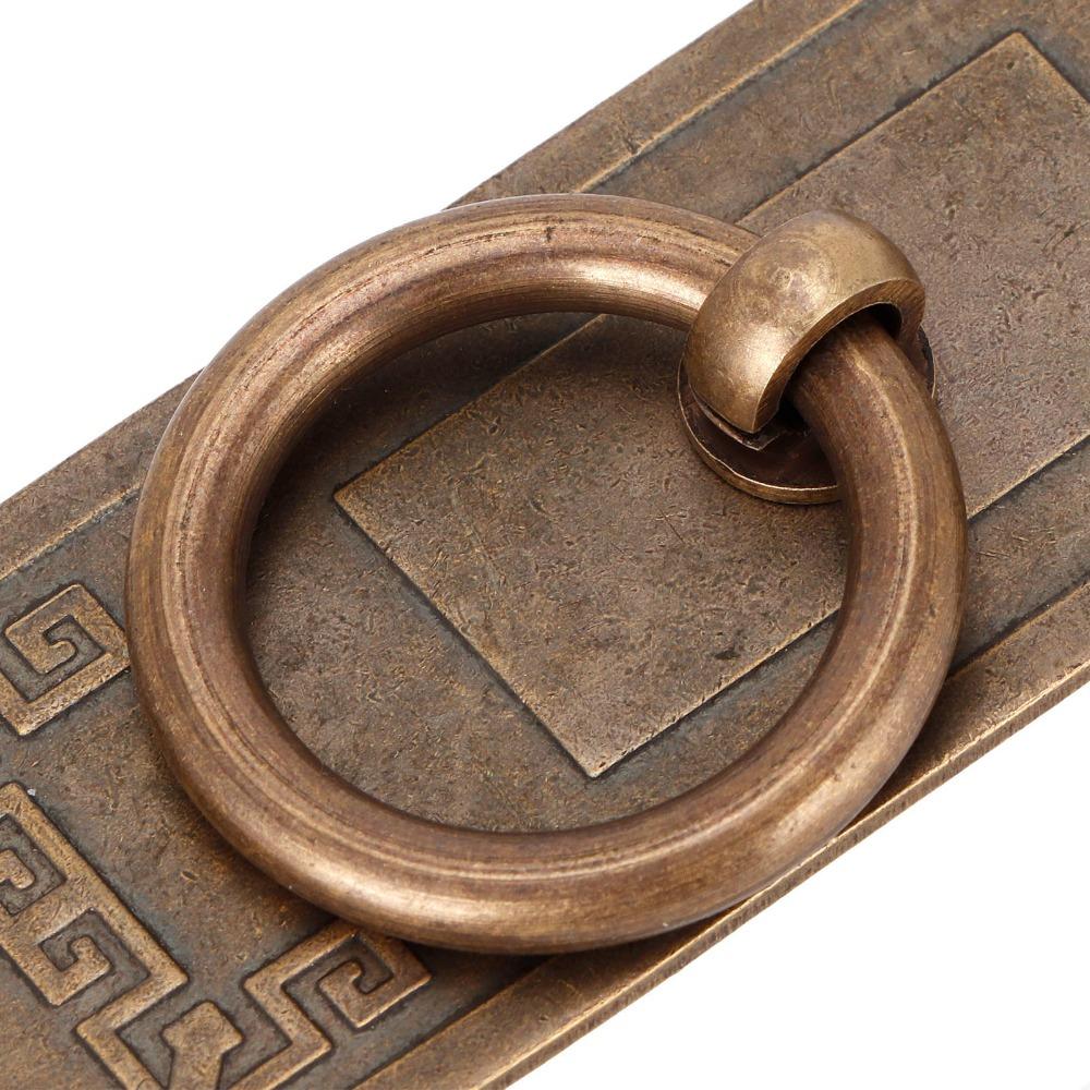2pcs Rounded Edges Cabinet Door Knobs Antique Bronze Single Hole Door Pull Bookcases