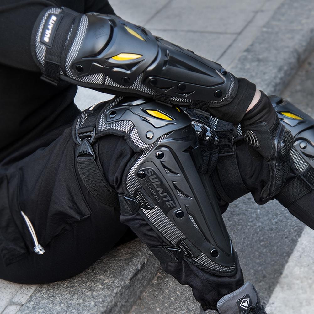 Off-Road Knee Protector Riding Elbow Guard Breathable Motorcycle Protection Knee PP Motorbike Knee Guard for MTB Riding Off-Road