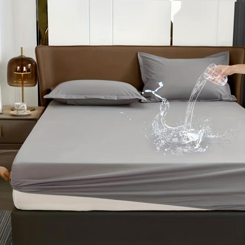Waterproof Fitted Sheet Waterproof Urine-proof Fitted Sheet, Mattress Protector Dustproof Non-slip Fitted Sheet 1 Fitted Sheet or 2 Pillowcases