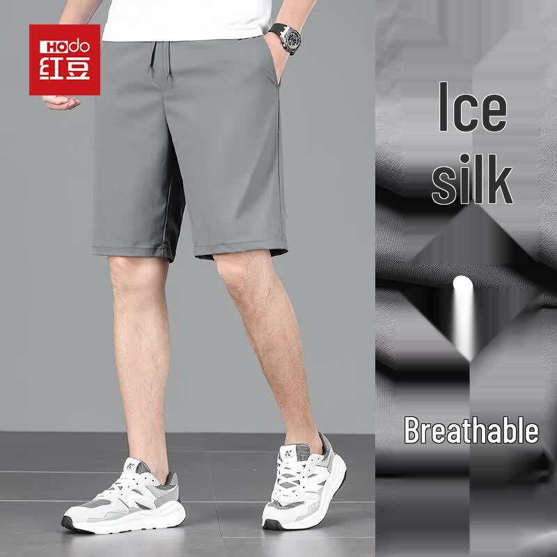 Hodo Men s 2026 Summer Ice Silk Casual Shorts 3XL