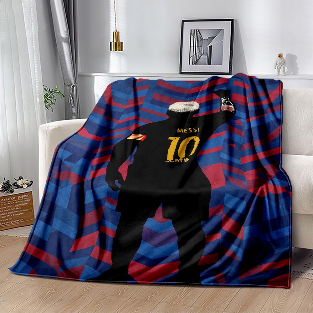 Messi 595 Blanket Soft & Cozy Perfect for Livingroom Office Chair Sofa for All Seasons Digital Print Best Holiday Gift for Friends Family