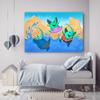 Canvas Print Elephant Holiday Bath