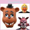 Five Nights At Freddy's Adult Latex Head Mask Featuring Freddy Chica Bonnie Foxy Style