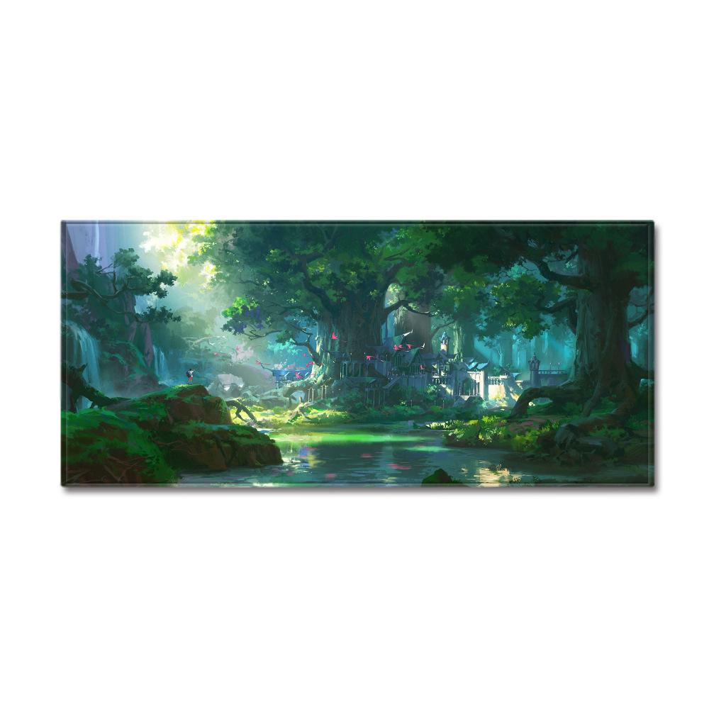 Scenic Door Mat Kitchen Dirt-Resistant Long Absorbent Non-Slip Foot Mat Bedroom Living Room Carpet Floor Mat