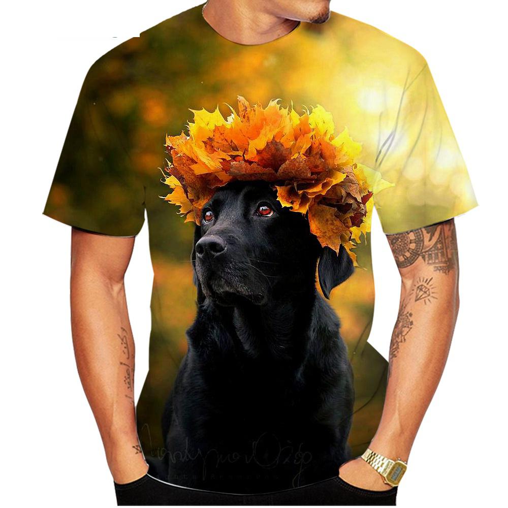 Nový labradorský retrívr roztomilý psí mazlíček vzor 3D tisk Pánské Dámské Dětské Prodyšné Lehké letní sportovní topy