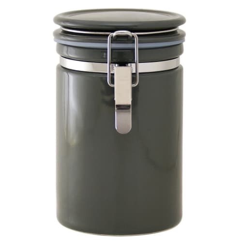 ZERO JAPAN Coffee Canister 200, Steel Gray, 800cc, CO-200 SGY, Storage Container, Made in Japan, Mino Ware