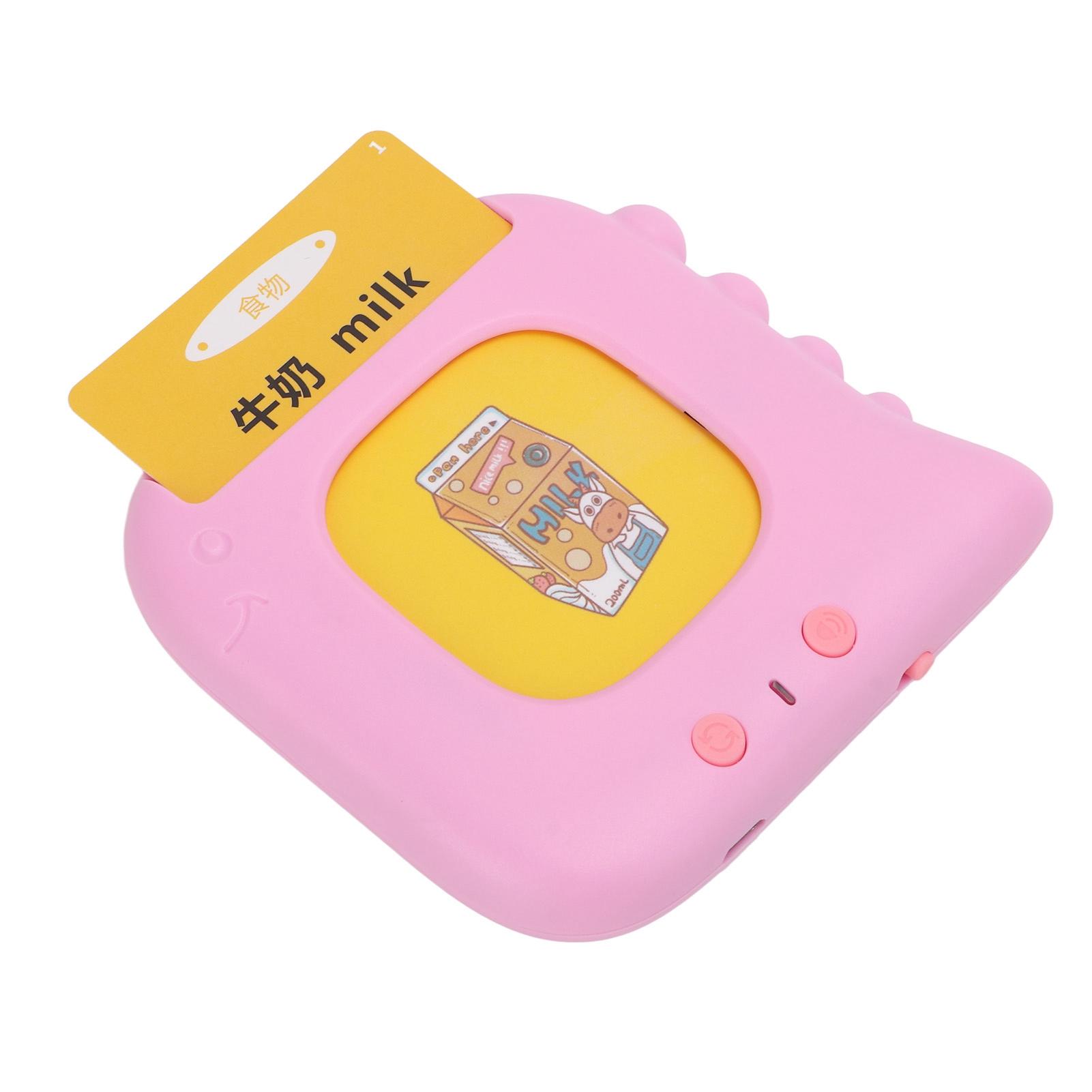 

Card Early Education Machine for Boys Girls Fink Dinosaur Electronic Learning Toys with 224 Audiobooks Volume Adjustment