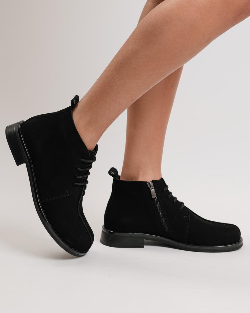 Ботинки женские Krula 1927064 36 черные замша