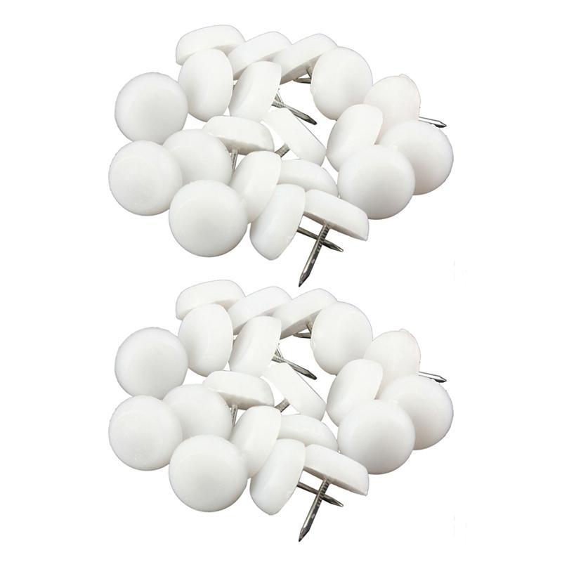 ABWR-80Pcs 20Mm Felt Feet Pad Skid Glide Nail Protector Furniture Chair Table Leg