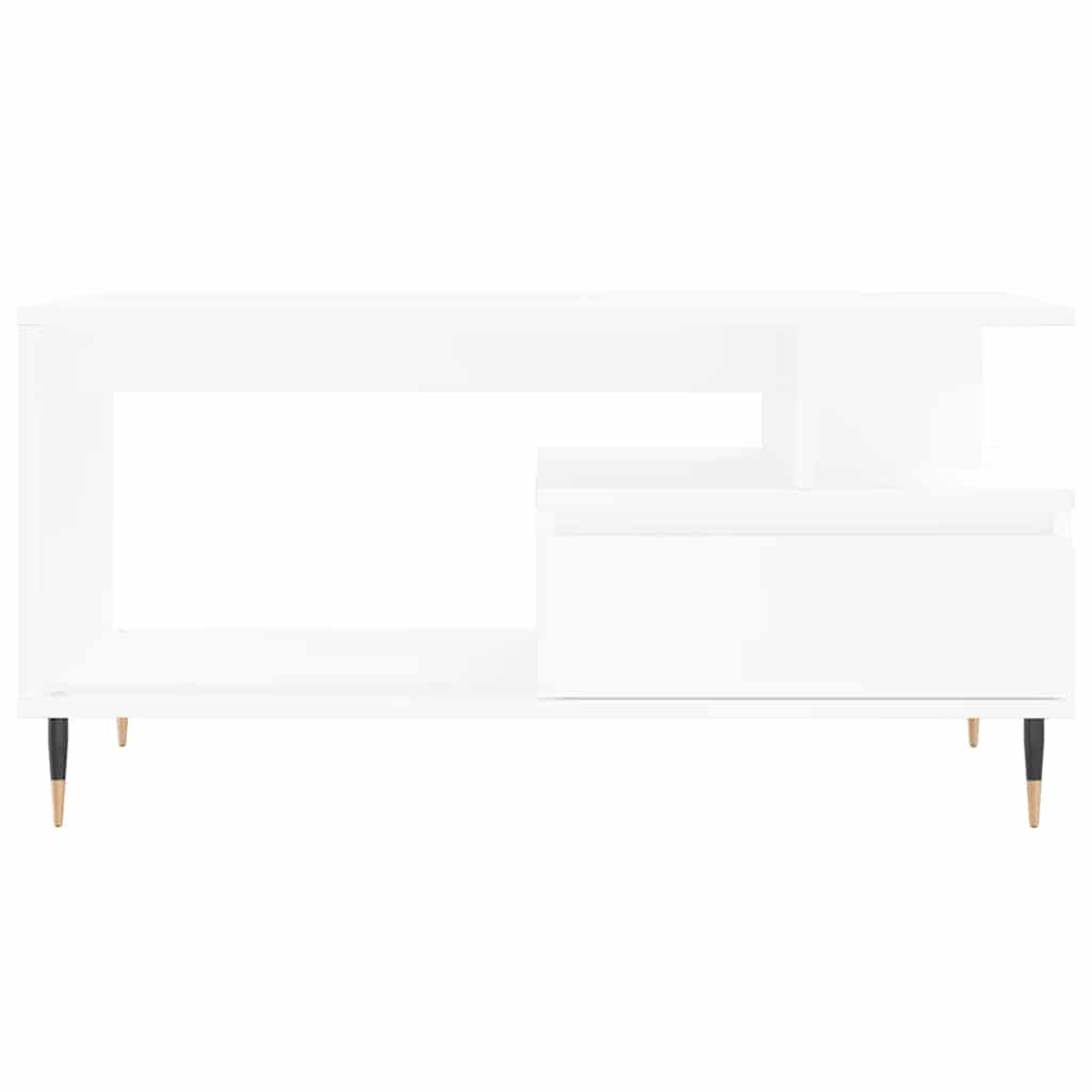 Coffee Table White 90 x 49 x 45 cm Engineered Wood