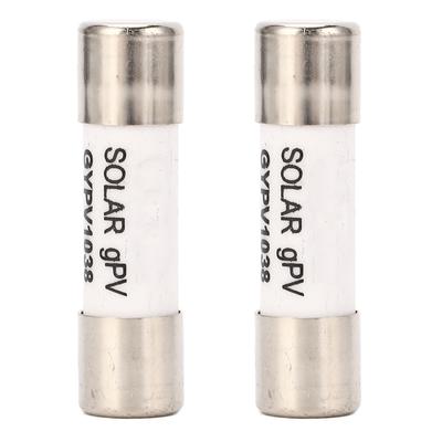 2PCS Solar PV Photovoltaic Fuse 20A High Strength Ceramics Short Circuit Protection DC Photovoltaic Fuse 1000V