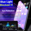 One-click installation Full Cover Anti Blue Ray Tempered Glass For iPhone Air 17 16 15 14 13 11 12 Pro Max X XS XR Screen Protector