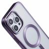 For iPhone 16 Pro Case Matte Electroplating Phone Cover Compatible with MagSafe