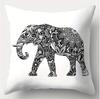 Dekoracja domu Pokrowce na poduszki ze wzorem Zebra, Czaszki i Słonia Pokrowiec na poduszkę ze wzorem Odpowiedni do Sofy, Sypialni, Samochodu Pokrowiec na poduszkę