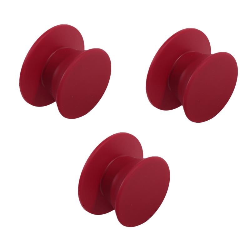 1/2/3KS Knoflík na pokličku hrnce Silikonová univerzální rukojeť hrnce Náhradní díly Kuchyňské nádobí Kryty Knoflíky na pokličku pánve Černá kuchyně