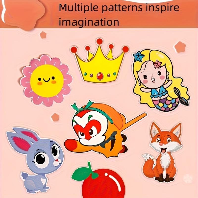 96Pcs Enjoyable Cutting Set Art Scissors Skill Activity Book Children's Craft Kit featuring a Pair of Child-Safe Creative Games Secure Playtime