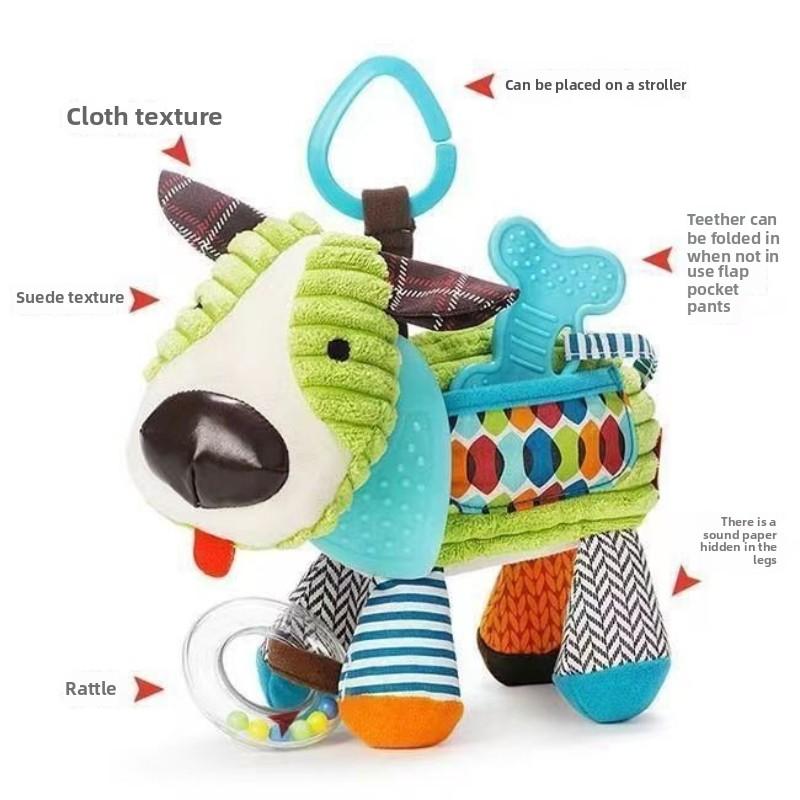 Baby Toys Plush Stuffed Rattle Toys Stroller Hanging Animals Bed Mobile Infant for Baby Toys 0 6 Months Peluche Sensorial Baby