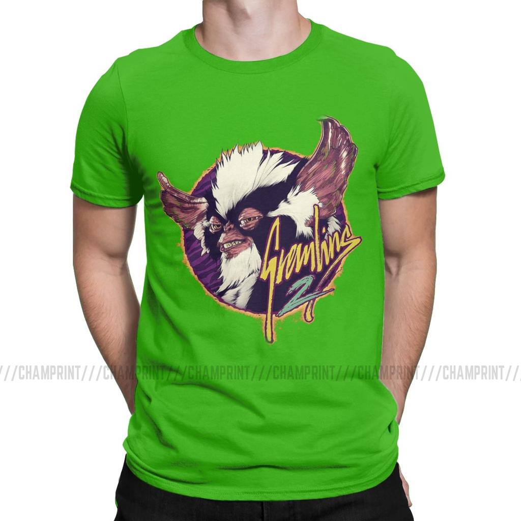 Men S T Shirt Gremlins Novelty Tees Short Sleeve Gizmo Monster Gremlin 80S Horror Christmas Movie