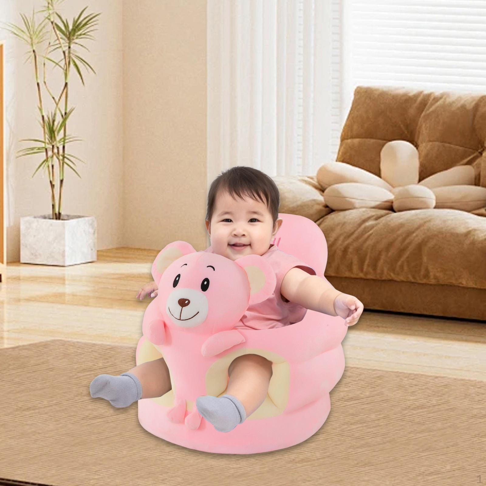 

Чехол на детское сиденье-кресло на молнии Милый Мягкий Портативный Удобный Машинная стирка Медведь Светло-коричневый Bear Pink