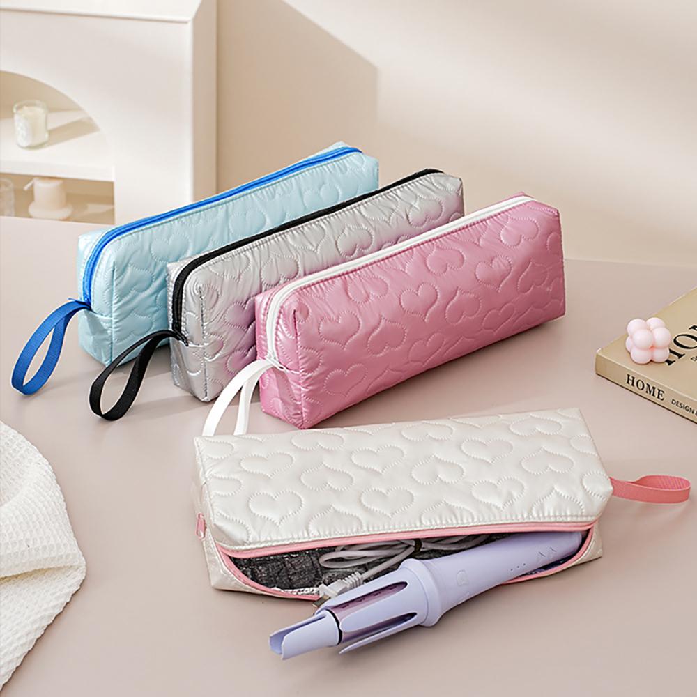 Large capacity anti scald design, straight hair straightener, curling iron storage bag, portable travel storage bag
