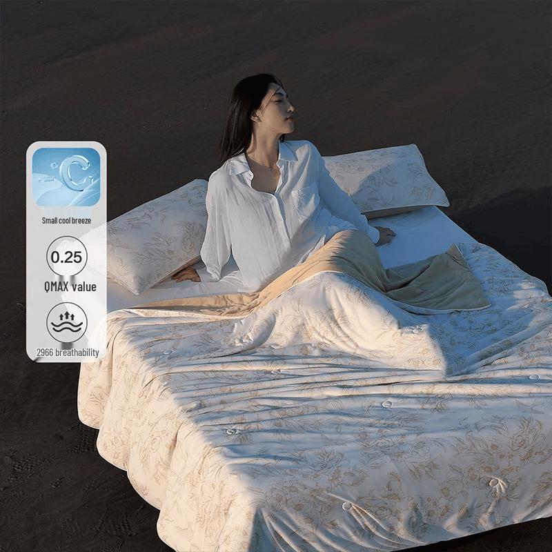 Mercury Home Textiles Breeze Garden Cooling Summer Quilt