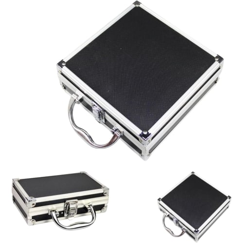 Kxptso Portable Tool Box/Storage Case, Portable, Heavy-Duty Organizer, Hard Carry, Practical Storage, Aluminum Alloy Toolbox, Travel Carry Case with D