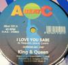 12inch Record KING & QUEEN - I Love You Babe ABEAT1251 A BEAT C 1997 Italy Dance & Electronica Used