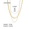 Retro Minimalist Unique High-end Gold-plated Cool Style Multi-layered Necklace for Women, A Niche Accessory for The Petite.