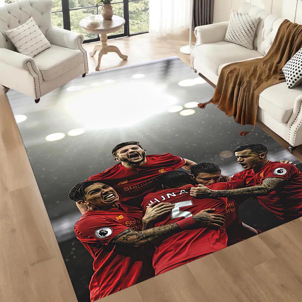Liverpool Football Club Floor Rug Office Rug Suitable For Hallway Outdoor Playrooms Decorate Room Antislip Carpet Anime Office Decor Wedding Party Gif