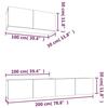 VidaXL Ensemble de meubles TV 3 pcs Blanc Bois d'ingénierie 3114478