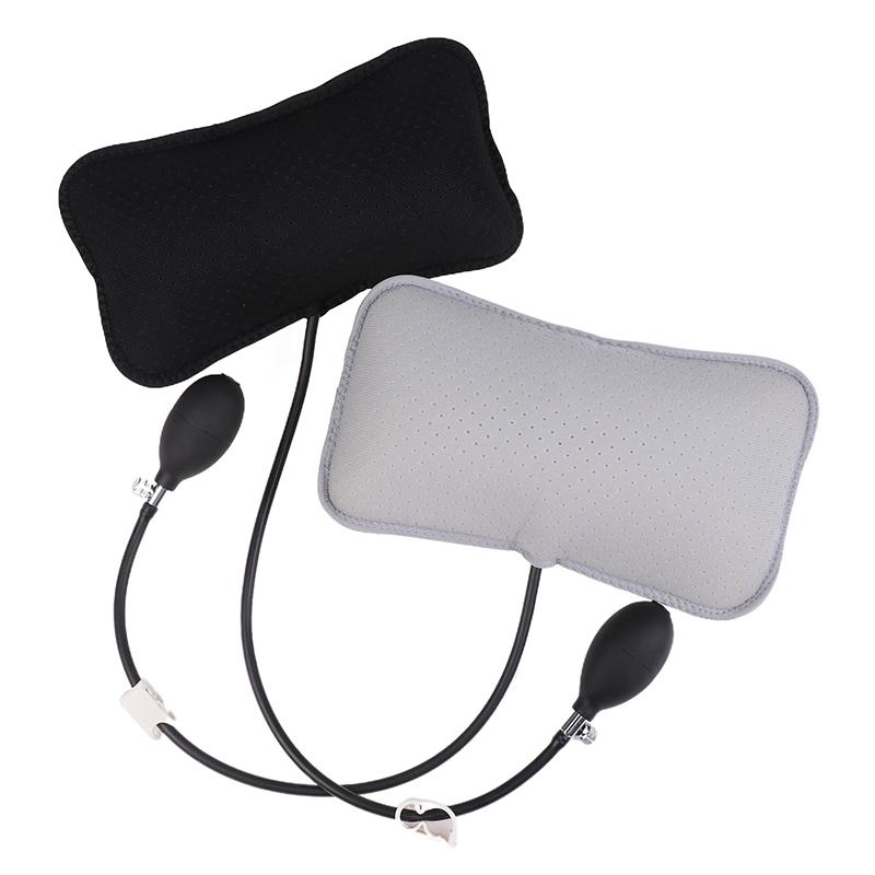 Inflatable Lumbar Support Cushion Portable Neck Shoulder Posture Correct Massage Pillows Orthopedic Design For Back Pain Relief