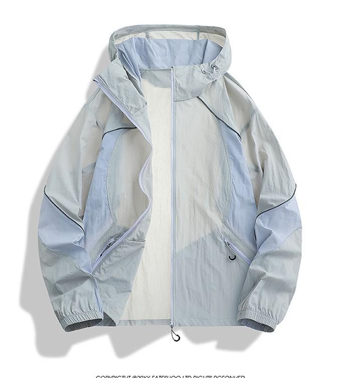 Ladies' Pure-color Sunscreen Clothing, Light And Thin, Trendy And Fashionable, Summer All-match Hooded Jacket