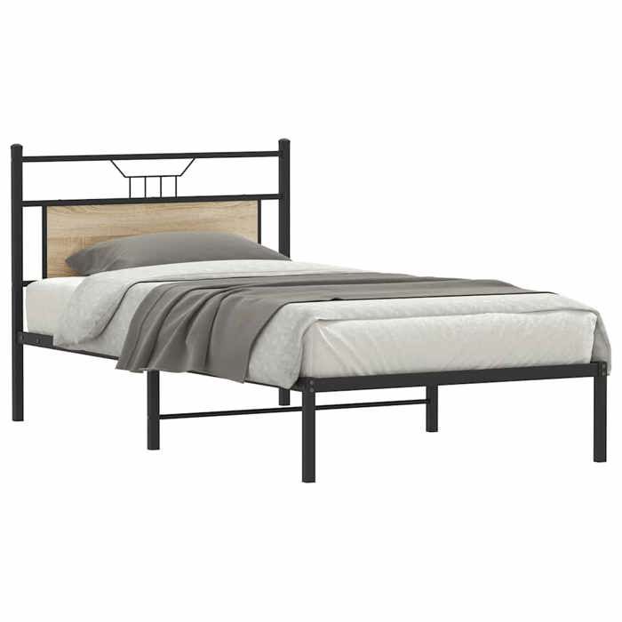 VidaXL Cadre de lit sans matelas chêne sonoma 100x200 cm 4106787