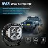 E8 1Pc 40W LED Off-Road Spotlight IP68 Waterproof Aviation Grade Aluminum Alloy Angel Eyes Car Flood Lamp