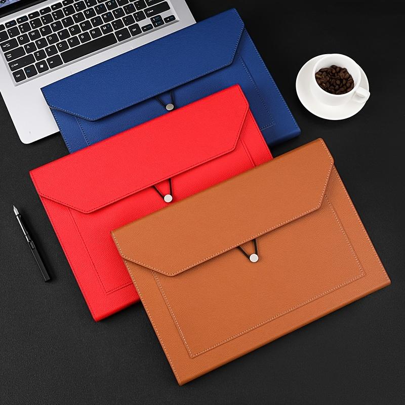 [Fashion Large Capacity File Bag] A4 File Bag - Large Capacity Thickened Version Office Storage Folder for Business Conference and Documents Storage