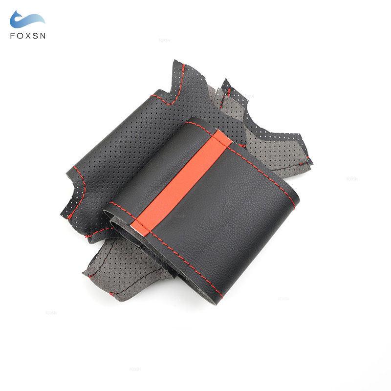 For Mercedes Benz W639 Viano 2010-2015 Vito 2010-2015 Valente 2012-2015 Perforated Leather Car Inner Steering Wheel Cover Trim