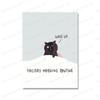 Funny Cute Black Cat Eat Foods Poster Nordic Wall Art Canvas Painting Prints Cartoon Animal Pictures For Living Room Home Decor No Frame