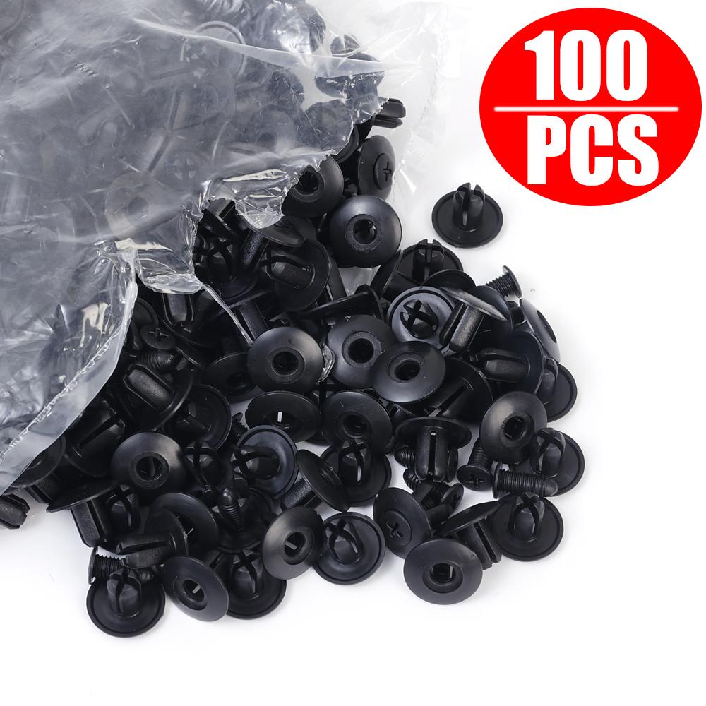 

Пластиковые заклепки-заклепки с расширением, универсальные заклепки для бампера автомобиля мотоцикла, пряжки C20 с отверстием 8 мм, пластиковые зажимы-булавки