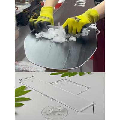 Ski Accessories and Tools: Wax Scraper, Acrylic Single and Double Snowboard Maintenance Tools