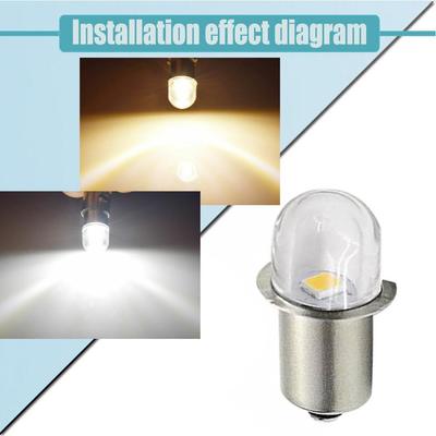 4 stücke P13.5S PR2 PR3 LED Miniatur Lampe DC 3V 4,5 V 6V 12V 18V 1SMD Warm Weiß Für Taschenlampe Ersatz Birne Taschenlampen Arbeit Licht