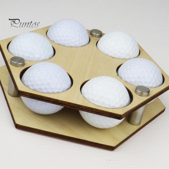 Wall Mount Golf Ball Holder Honeycomb Display Wooden Hexagonal Show Collector Stand Rack Decoration Enthusiasts Gift Easy to Install
