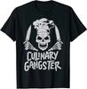 Min NEW LIMITED Chef Culinary Gangster Men Women Cook Skull Cooking Knife T-Shir