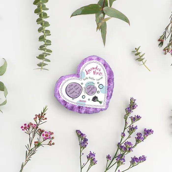 Rich Triple Butter, Exfoliating Moisturizing Cleansing Body Wash with 3 Natural butters_Body Buffer Shower Sponge Collection