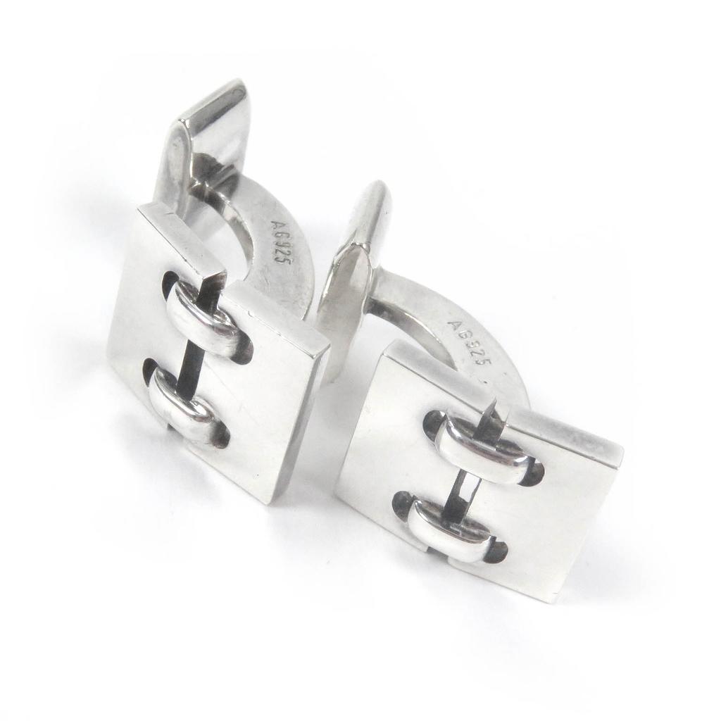 Great HERMES Cufflinks cufflinks Cufflinks Cufflinks Accessories Silver AG925 mens Used