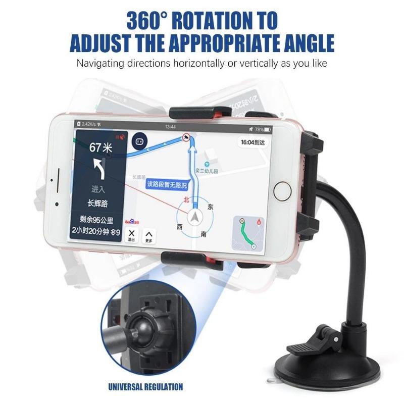 Suport pentru telefon auto rotativ 360° Suport universal pentru bord Suport auto Suport pentru telefon GPS Accesorii auto Suport telefon auto